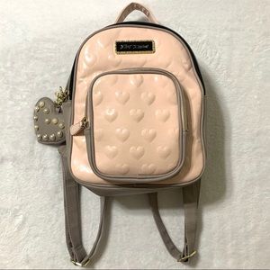 pastel pink mini backpack